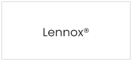 A white box with the words lennox on it.