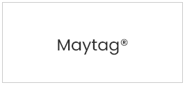 A white box with the word maytag written in it.