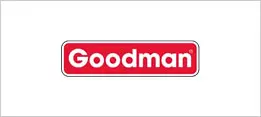 Goodman logo on a red background